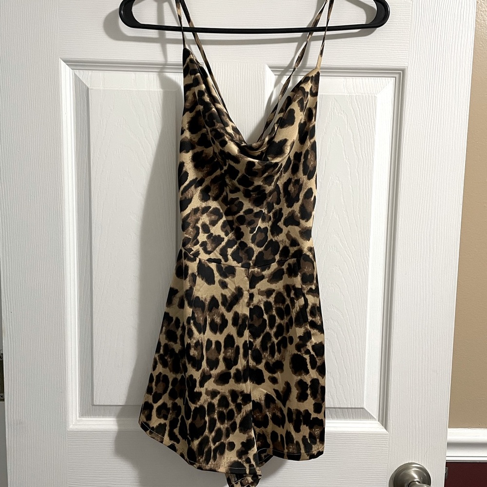 NastyGal Leopard Romper